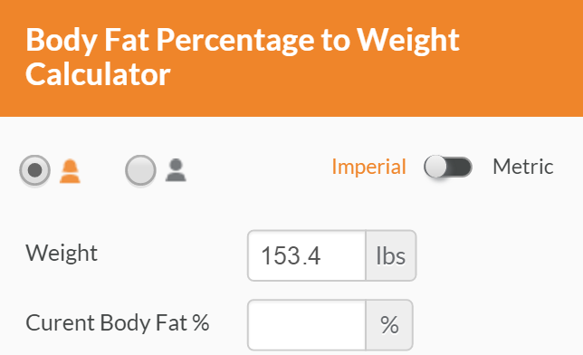 body fat calculator height weight