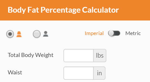 percentage of body fat calculator
